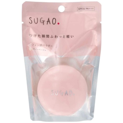 スガオ(SUGAO) シフォン感パウダー スノーベージュ 光を味方にするトーンチェンジパウダー配合 SPF23/PA+++ (フェイスパウダー) 4.5g