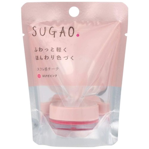 スガオ(SUGAO) スフレ感チーク はなやぎピンク 光を味方にするトーンチェンジパウダー配合 4.8g