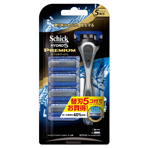 ハイドロ5プレミアム コンボパック（替刃5コ付） 【 シック(Schick) 】 【 男性用カミソリ 】