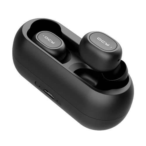 QCY T1 ワイヤレスイヤホン Bluetooth 5.0 自動ペアリング 完全ワイヤレス ブルートゥース イヤホン bluetooth イヤホン マイク付き カナル Hi-Fi 高音質 両耳 片耳 ハンズフリー 通話 防水 イヤホン ワイヤレス ヘッドホン ヘッドセット 長時間 スマホ iPhone Android対応 ブラック QCY-T1BK